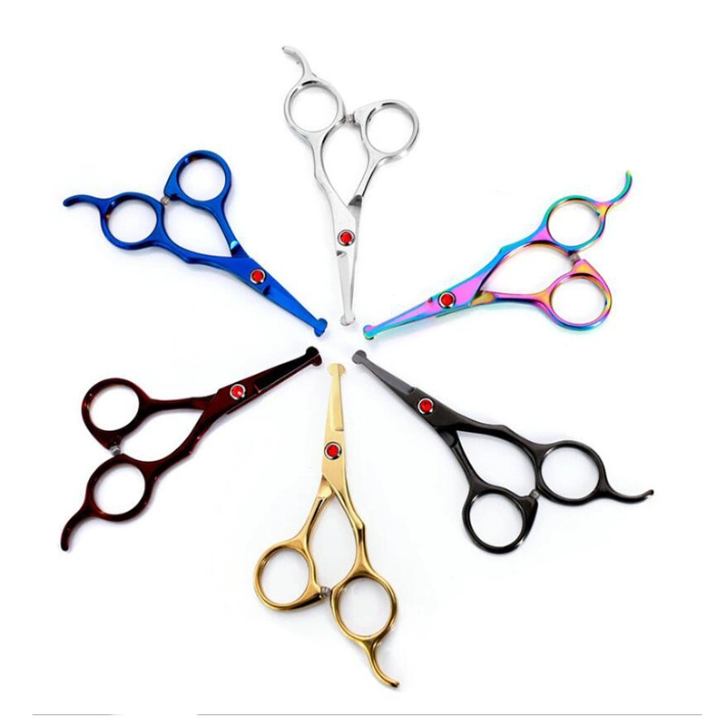 Pet Trimming Colorful Mixed Batch Round Head Stainless Steel Grooming Scissors