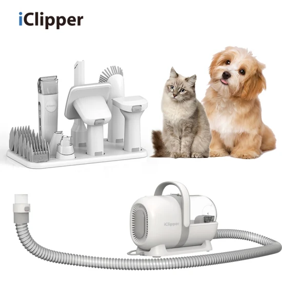 Iclipper Lm1 基本カスタマイズペットグルーミング掃除機バリカン付きトリマー Deshed ブラシ犬猫毛リムーバーツールキット